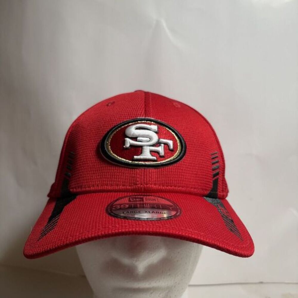 New Era 39Thirty San Francisco 49ers 2021‎ Sideline Red NFL Hat NEW L/XL